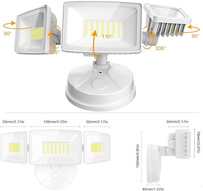 Onforu 75W Flood Lights Outdoor, 7000LM Brightness Security Lights Switch - Image 8