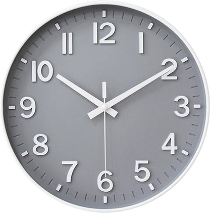 HZDHCLH Wall Clocks Battery Operated, Wall Clock Gray, 12 inch Wall Clock by HZDHCLH