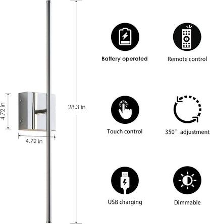 KARTOOSH Battery Operated Wall Sconces - Image 5