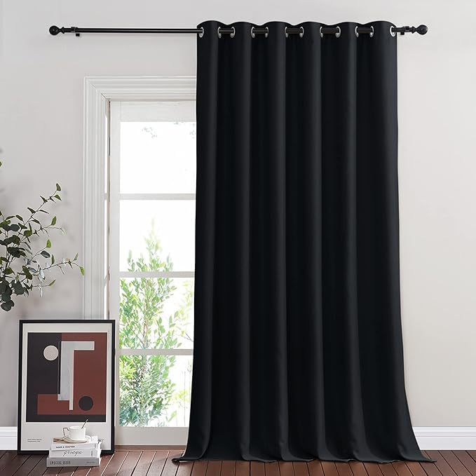 NICETOWN Blackout Curtain for Sliding Glass Door, Grommet Top Thermal Insulated by NICETOWN