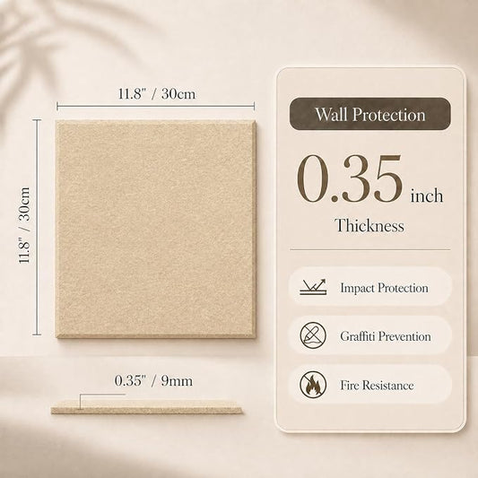 Large Cork Boards for Walls – 48" x 36" Self Adhesive Felt Wall Tiles - Image 2