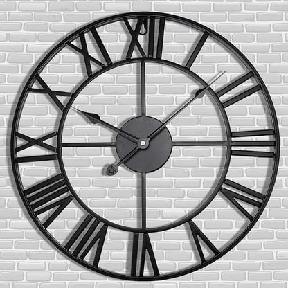 Antique Tower 30 inch Large Roman Numeral Wall Clock, Indoor Outdoor Patio by Letmaliy