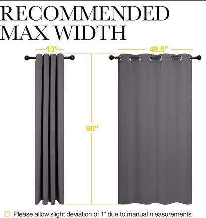NICETOWN Bedroom Blackout Curtains Panels - Image 7