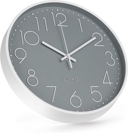 Wall Clock Non-Ticking Silent Modern Simple Style Round Decor Clock - Image 2