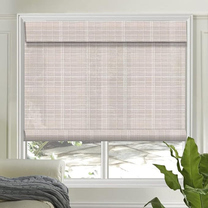 Letau No Drill No Tools Cordless Wood Window Shades Blinds, Bamboo Light by LETAU