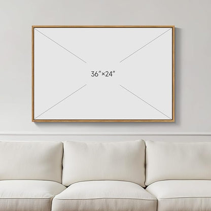 Framed Modern Neutral Beige Abstract Wall Art, Minimalist Canvas Prints - Image 3
