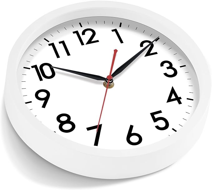 AKCISOT 12 Inch Wall Clock Silent Non Ticking Modern Wall Clocks Battery - Image 3