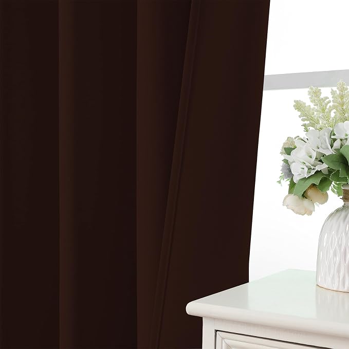 CUCRAF Blackout Curtains 72 inch Length 2 Panels Set, Rod Pocket Room Darkening - Image 6