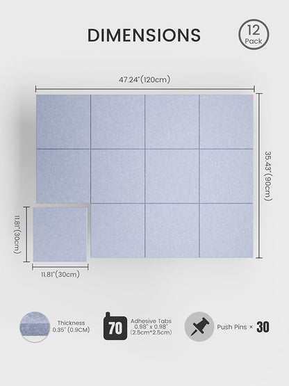 Bumusty Large Cork Board 48" x 36" Alternative - Image 2