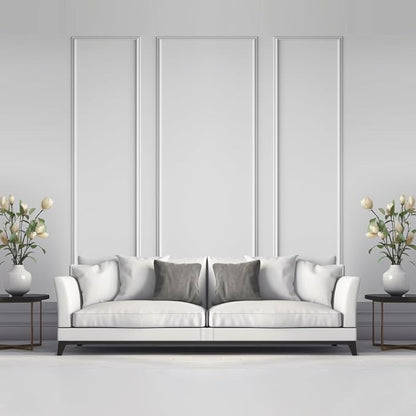 Pangda Peel and Stick Wall Molding Kit, 3D Premade Accent Molding Wainscoting by Pangda