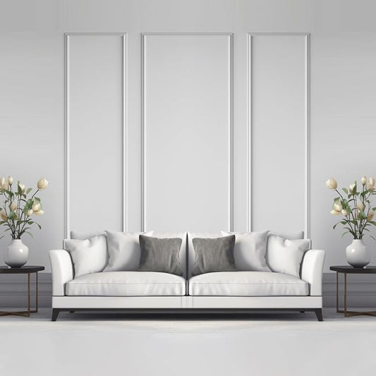 Pangda Peel and Stick Wall Molding Kit, 3D Premade Accent Molding Wainscoting by Pangda