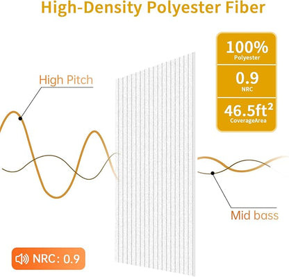 EVERECO 6 Pack Large Acoustic Panels, 47.2×23.6×0.4 inches, Soundproof Panels - Image 4