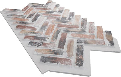 EverStone Herringbone Faux Brick Panel, 46 1/2"W x 25 1/4"H x 1"D, Farmhouse - Image 6