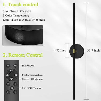 Battery Operated Wall Sconce Set of 2: 10000mAh Wireless Sconces Rechargeable - Image 9
