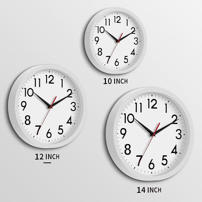 DAXSMY 12 Inch Wall Clock Battery Operated Silent Non Ticking Analog Modern - Image 3