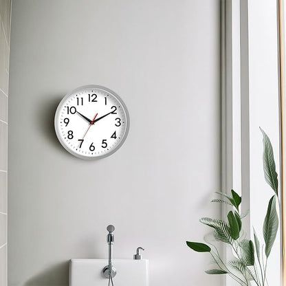 DAXSMY Wall Clock Modern Battery Operated 10 Inch Simpel Silent Non Ticking - Image 4