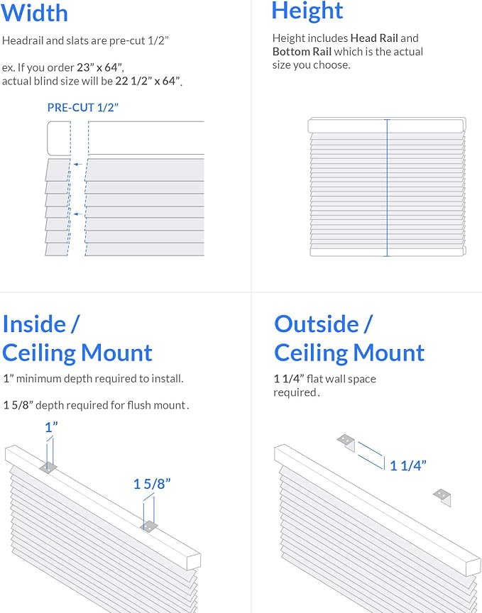 CHICOLOGY Mini Blinds for Indoor Windows – 24"W x 36"H, Cappuccino Horizontal - Image 7