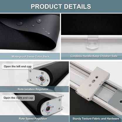 Cordless Roller Shades Blackout Blinds - Image 3