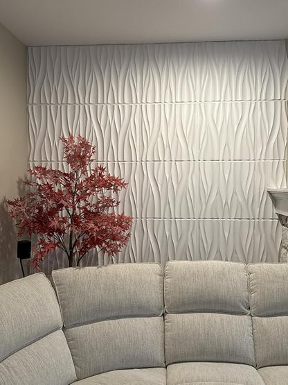 STICKGOO Wave Wall Panels for Interior Wall Decor, Paintable 3D Wall Decor - Image 9