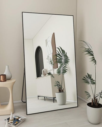 Koonmi 71"x30" Floor Mirror Full Length, Bedroom Floor Body Mirror - Image 2
