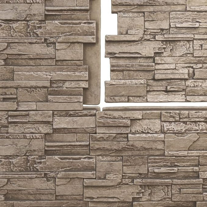 EverStone Cascade Faux Stone Panel, 48 5/8"W x 24 3/4"H x 1 1/4"D, Soft Ash - Image 9