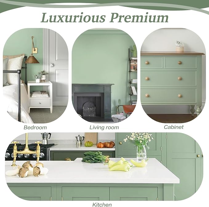 Dimoon 17.7''x236'' Peel and Stick Wallpaper Light Green Contact Paper - Image 6