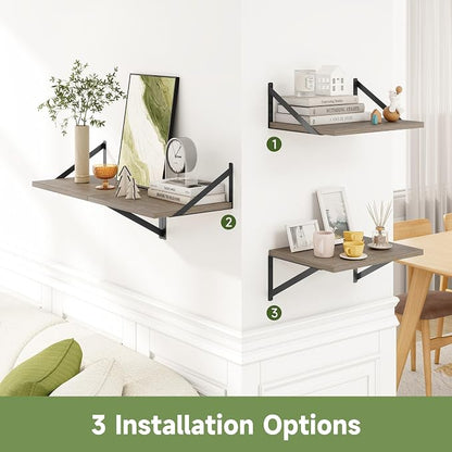 Heimlove 12 Inch Deep Floating Shelves - Image 6