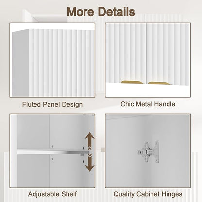 ChooChoo Bathroom Wall Cabinet, Kitchen Storage Cupboard Cabinet - Image 5