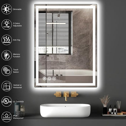24"x 36" LED Bathroom Mirror - Image 3