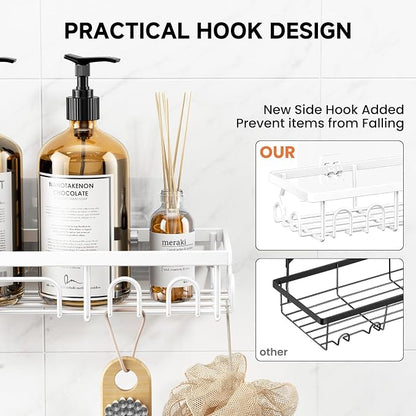Shower Caddy, 5 Pack Shower Shelves - Image 5