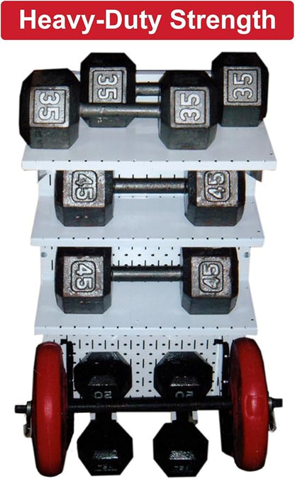 Wall Control 30-P-3232G Gray Metal Pegboard Pack - Image 10