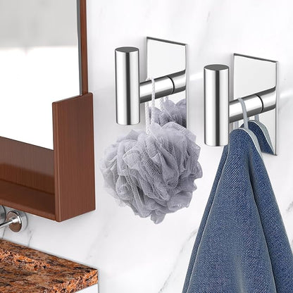 VAEHOLD Wall Towel Hooks, Heavy Duty Sticky Holder Waterproof Towel Hooks - Image 2
