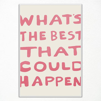 Yaasilinage Daily Reminder Positive Canvas Wall Art, Positive Affirmations Wall by Yaasilinage