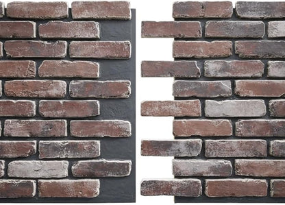 EverStone Aged Brick Faux Brick Panel, 46 7/8"W x 27"H x 1 1/4"D, Moon Rock - Image 8