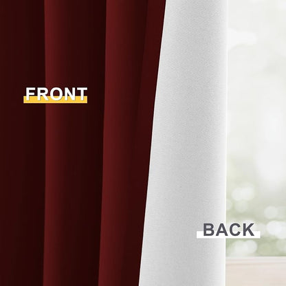 Yakamok 100% Blackout Curtain Panels 84 inches Cold and Light Blocking Drapes - Image 6