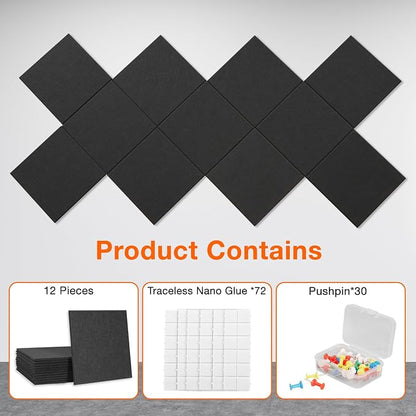 Large Cork Boards for Walls, 12 Pack Bulletin Boards Alternative, Cork Board - Image 3