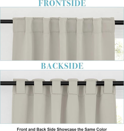 RYB HOME Blackout Curtains for Living Room, Privacy Thermal Insulating Window - Image 2
