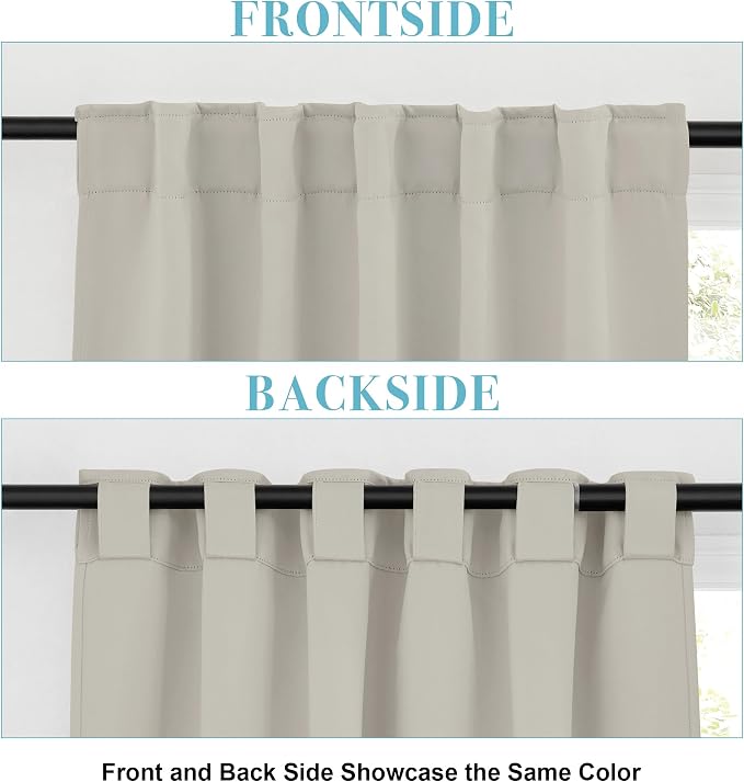 RYB HOME Blackout Curtains for Bedroom, Window Shades Thermal Insulating - Image 5
