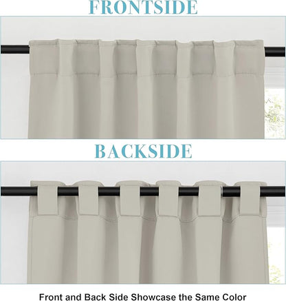 RYB HOME Blackout Curtains for Living Room, Privacy Thermal Insulating Window - Image 6