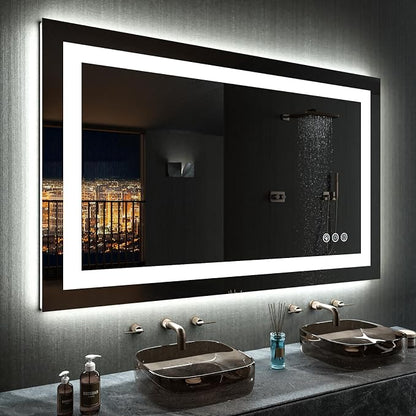 LOAAO 48"X28" LED Bathroom Mirror - Image 2