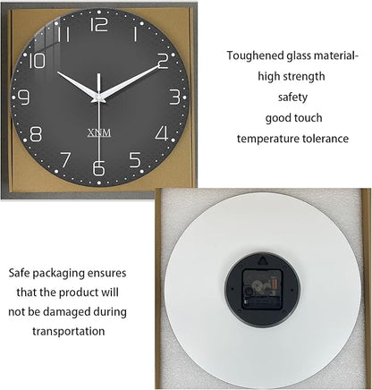 XNM Round Large Wall Clock for Living Room 24 Inch Wall Clocks Battery Operated - Image 6