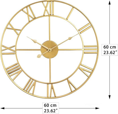 LEIKE Large Modern Wall Clocks, Silent Non Ticking, Battery Operated Roman - Image 4