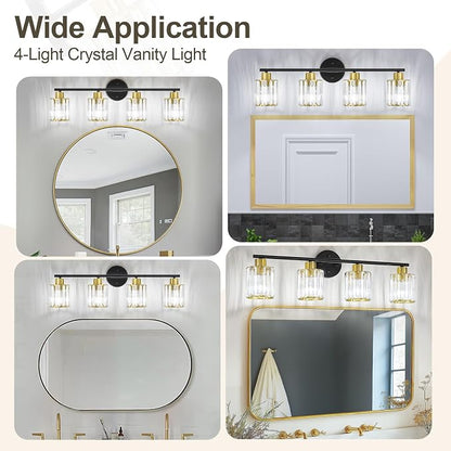 Crystal Bathroom Light Fixtures, Bathroom Lighting Fixtures Over Mirror - Image 6