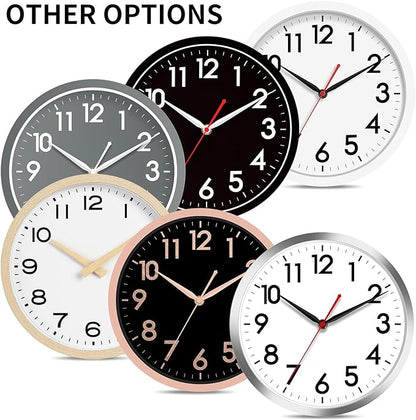 AKCISOT 14 Inch Wall Clock Silent Non-Ticking Modern Wall Clocks Battery - Image 4