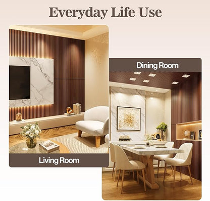 2 Pack Wood Panels for Wall, 47.24" x 23.81" Acoustic Wood Slat Wall Panel for - Image 3