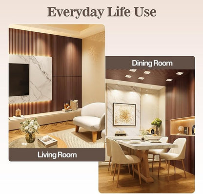 2 Pack Wood Panels for Wall, 47.24" x 23.81" Acoustic Wood Slat Wall Panel for - Image 3