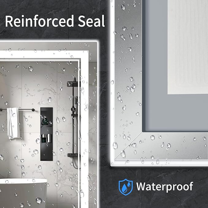 38"x26" LED Bathroom Mirror - Image 5