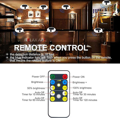 HAMVIDNE LED Spotlight, Battery Powered Picture Lights, Uplighting Indoor - Image 3