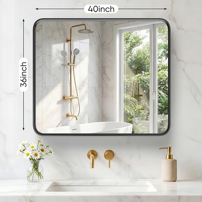 NEWBULIG 36X40 Inch Bathroom Mirror - Image 2
