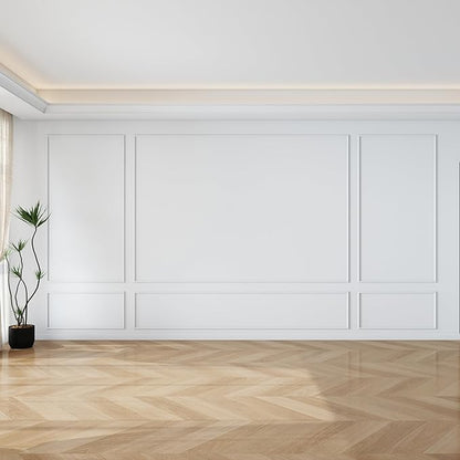 Pangda Peel and Stick Wall Molding Kit, 3D Premade Accent Molding Wainscoting by Pangda